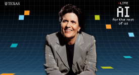 Kara Swisher. Photo credit: © Philip Montgomery / New York Magazine. Portrait of a woman wearing a business jacket and smiling