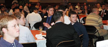 Guests listen to Dr. Lavender's opening remarks.